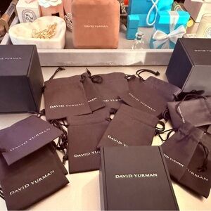David Yurman Black and Brown Pouches and Boxes